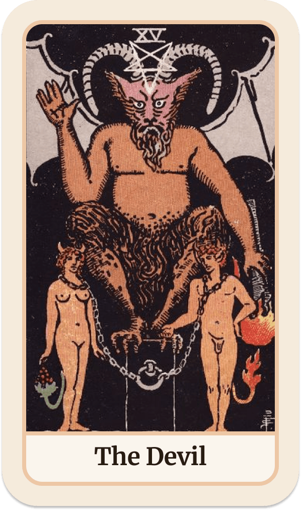 La carte de tarot Le Diable