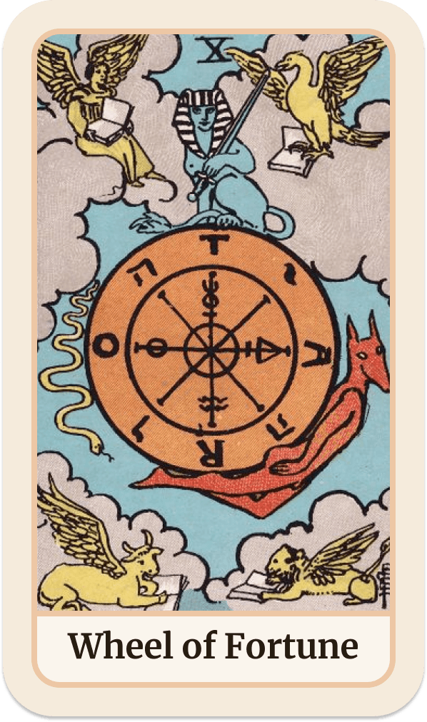 La carte de tarot La Roue de Fortune