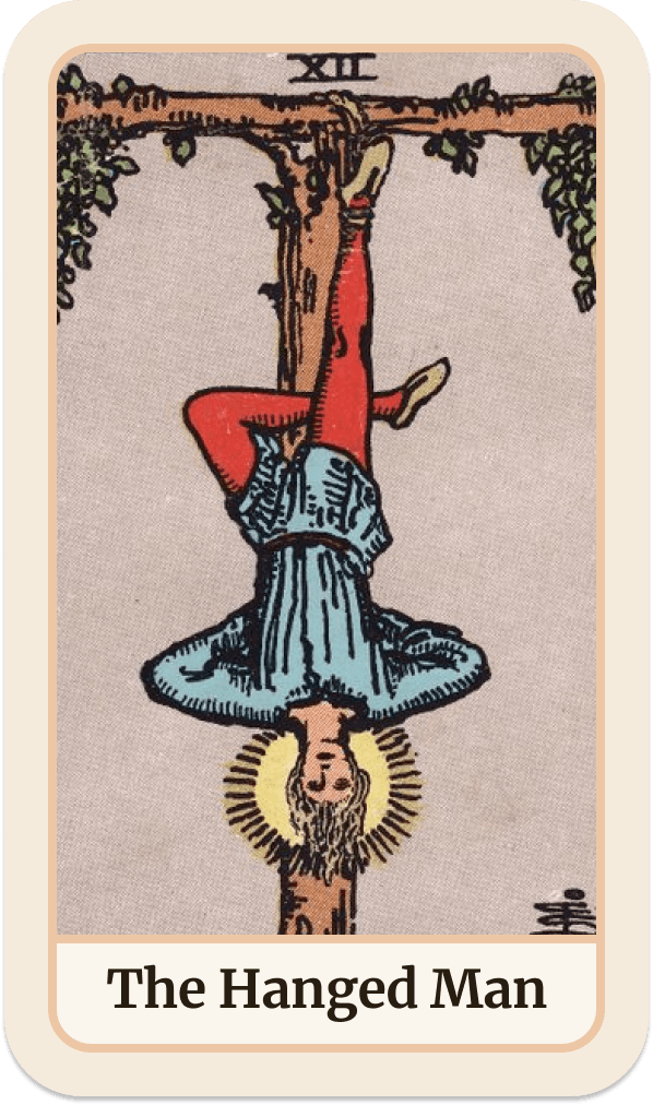 La carte de tarot Le Pendu