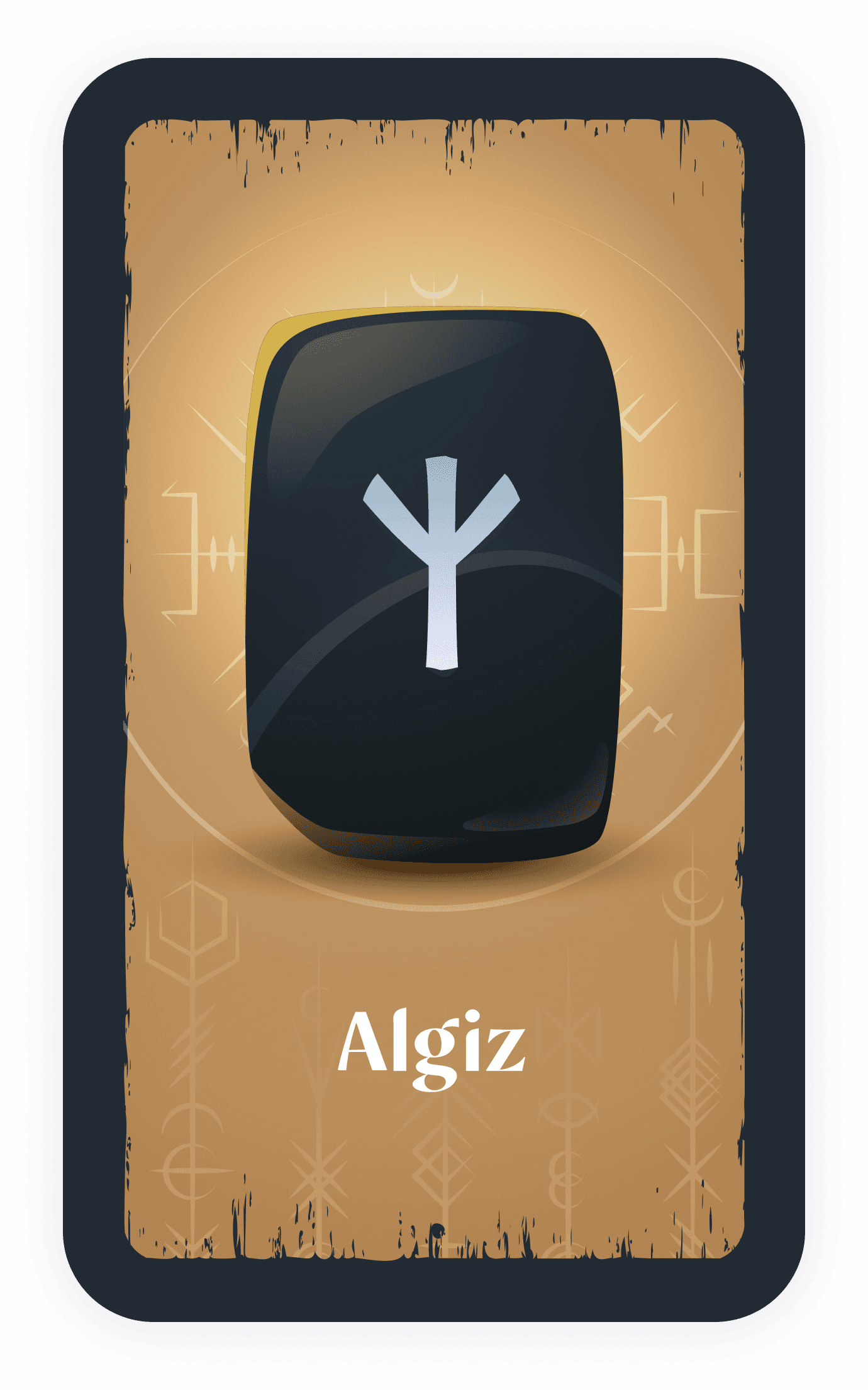 Carta de la runa Algiz