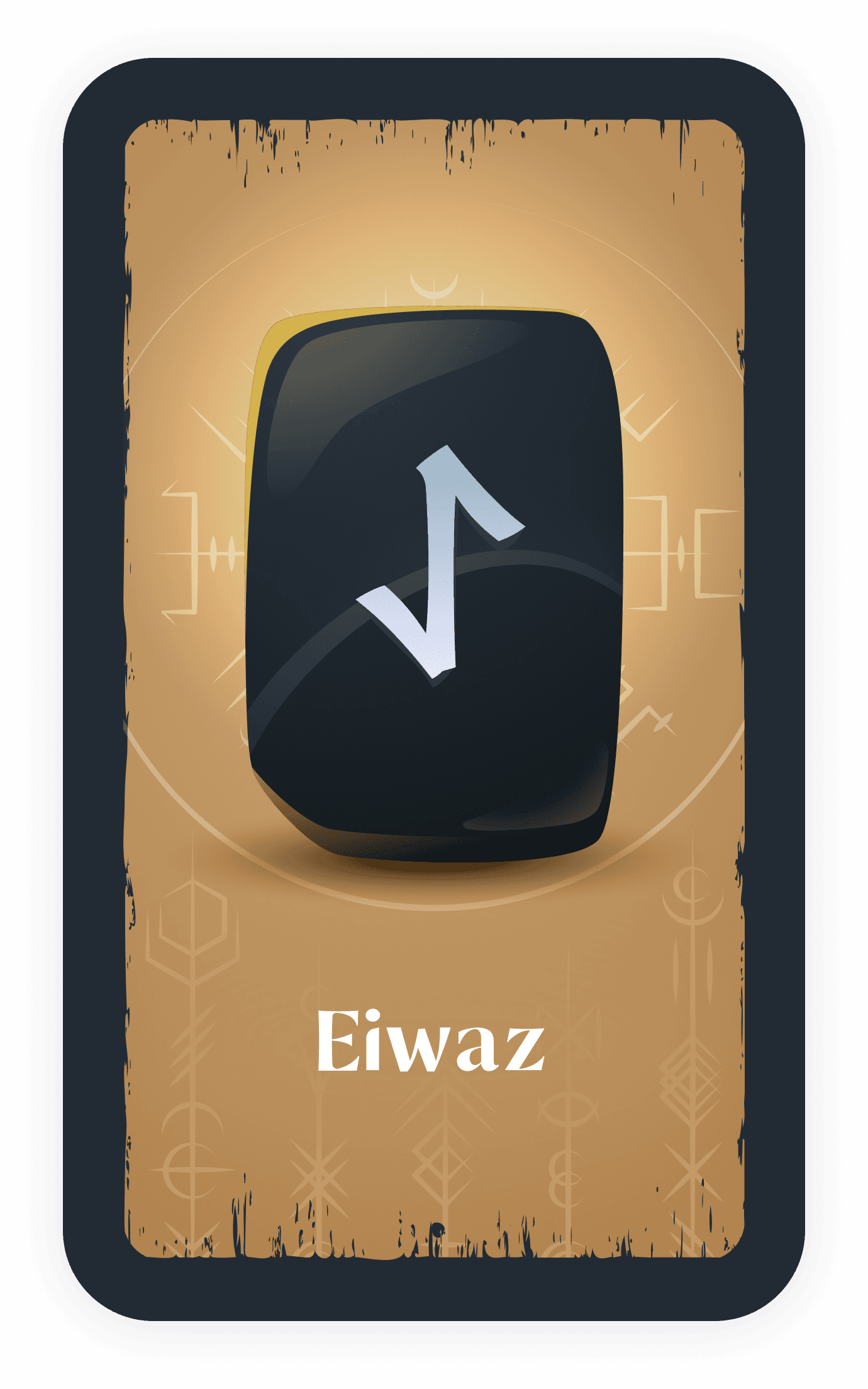Carta de la runa Eihwaz