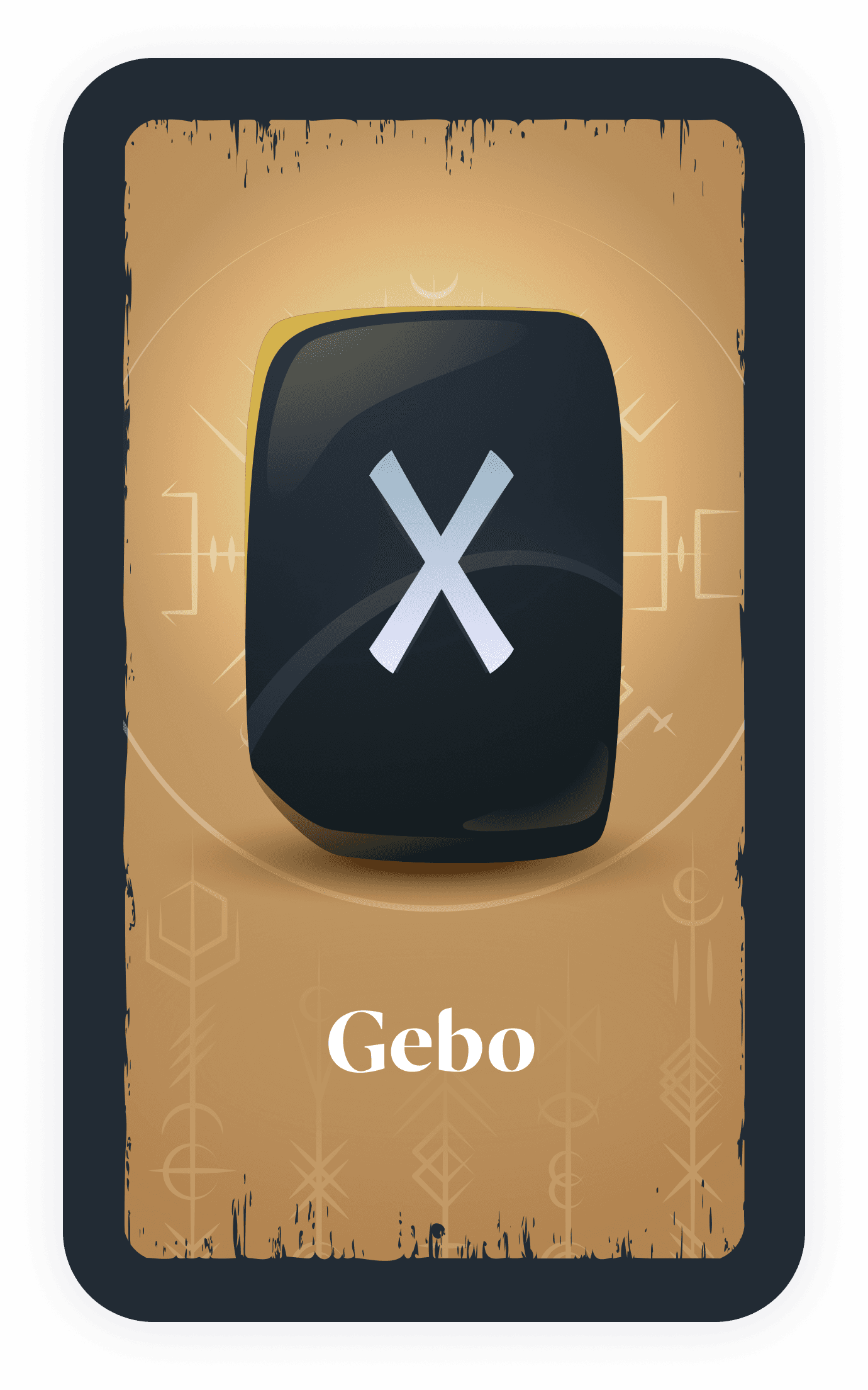 Carta de la runa Gebo
