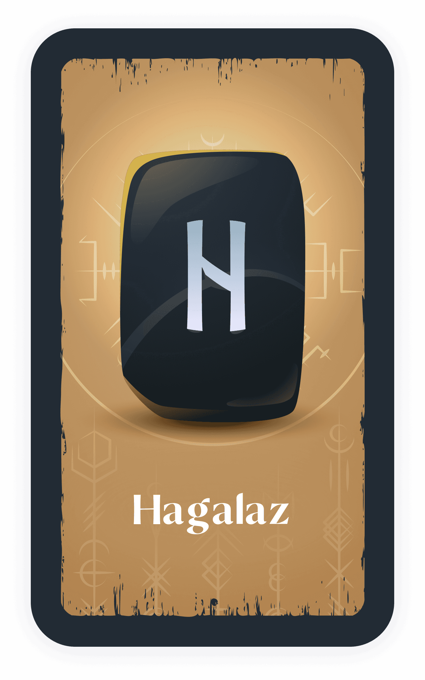 Carta de la runa Hagalaz