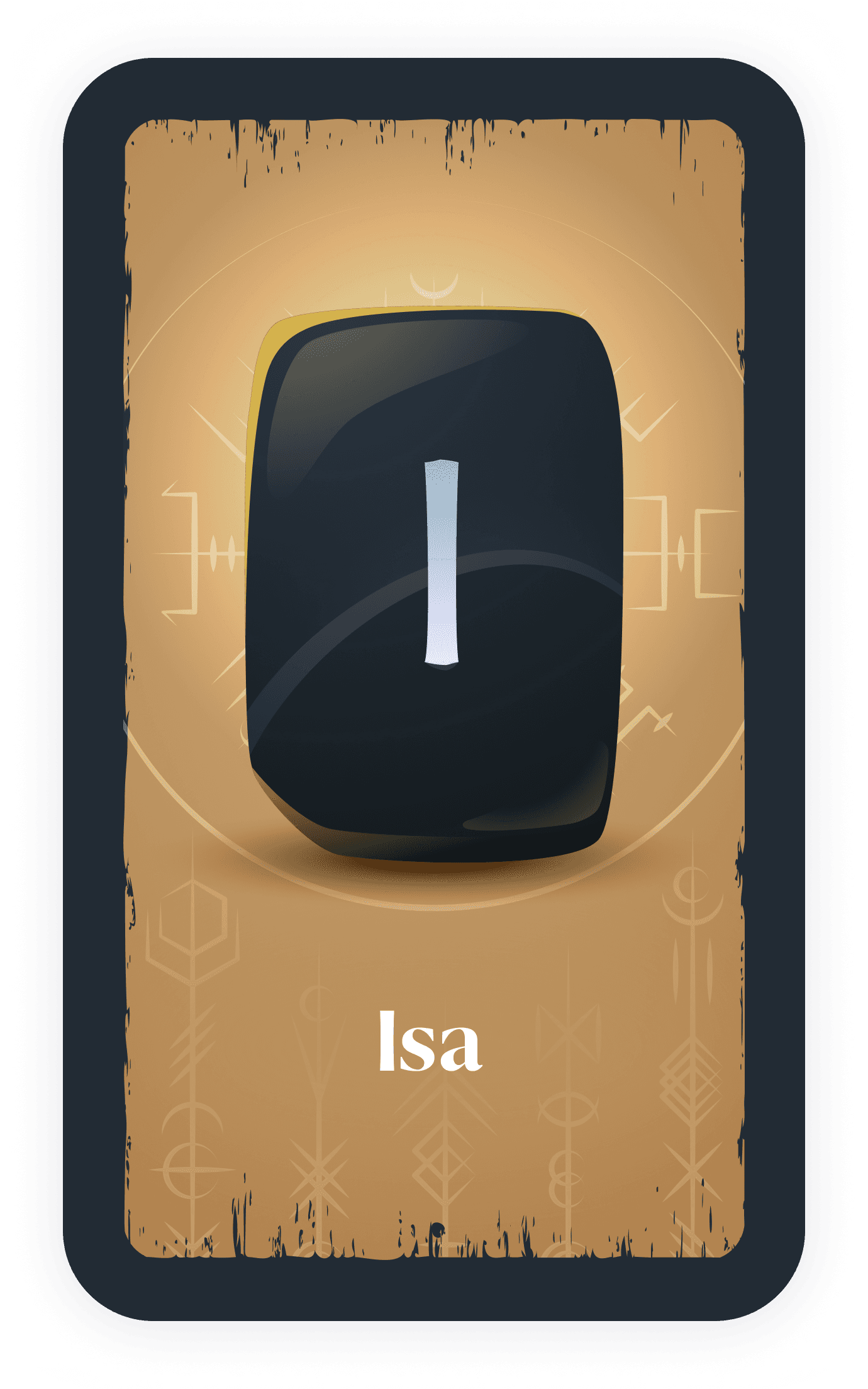 Carta de la runa Isa