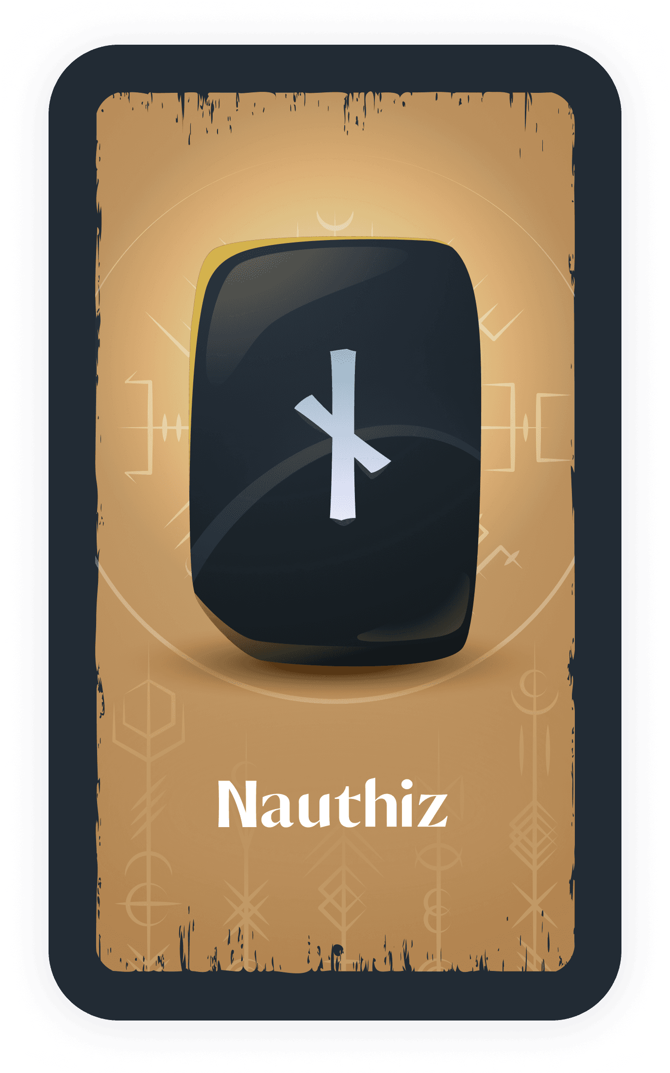 Carta de la runa Naudhiz