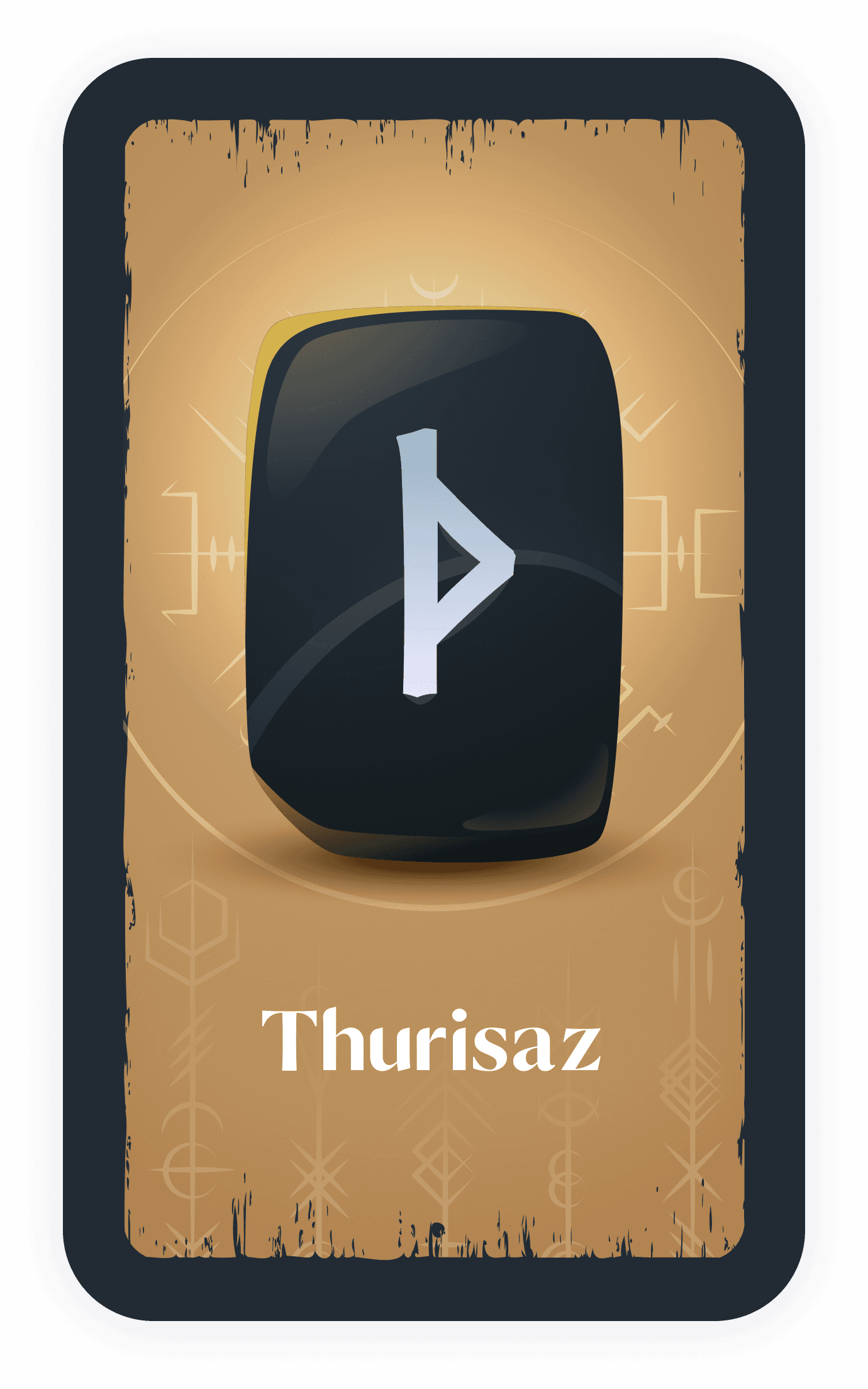 Carta de la runa Thurisaz