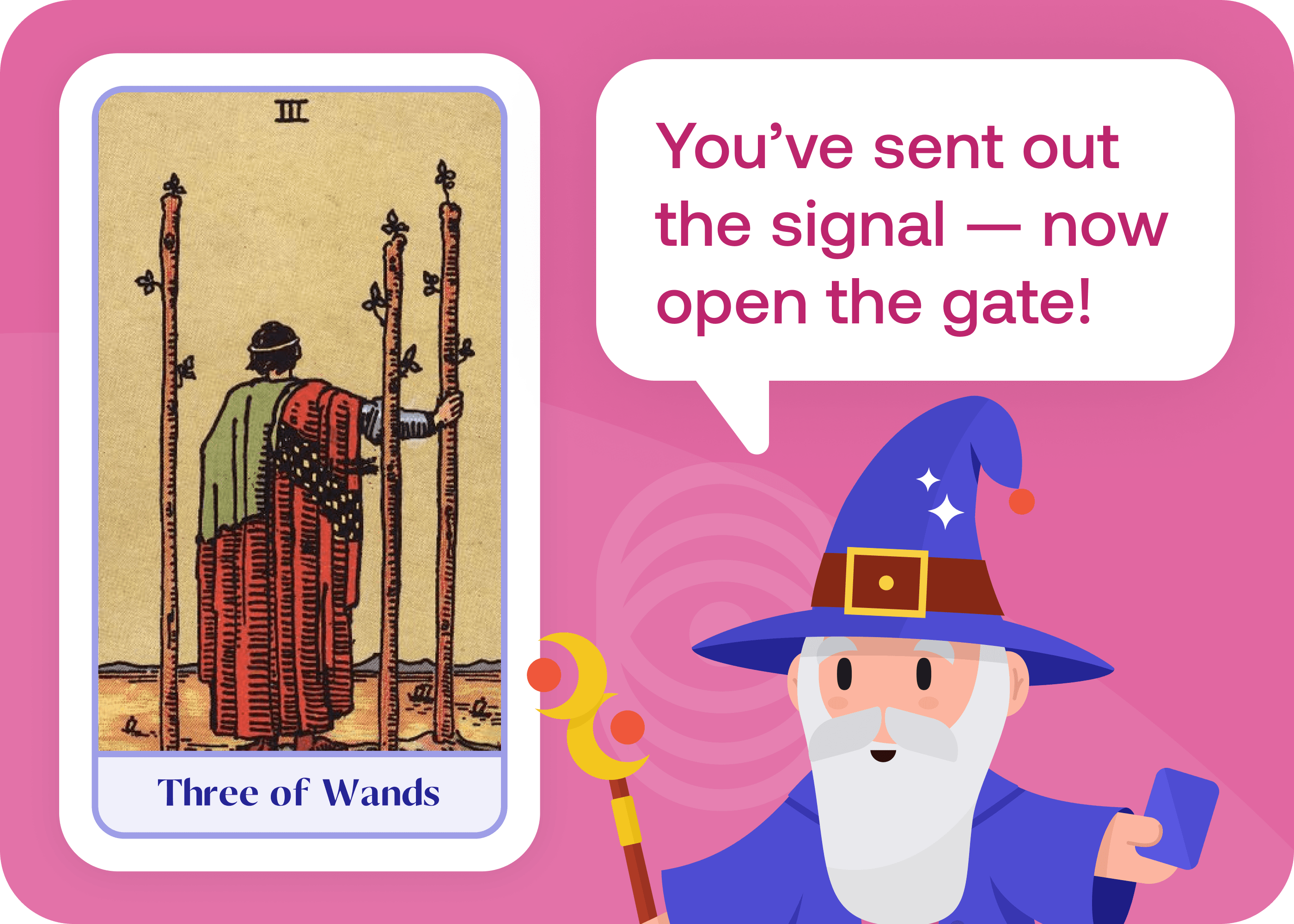 Three of Wands (3 of Wands)