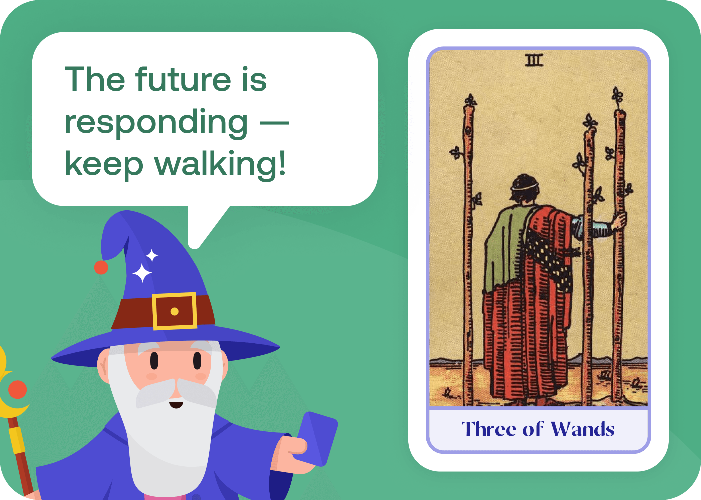 Three of Wands (3 of Wands)