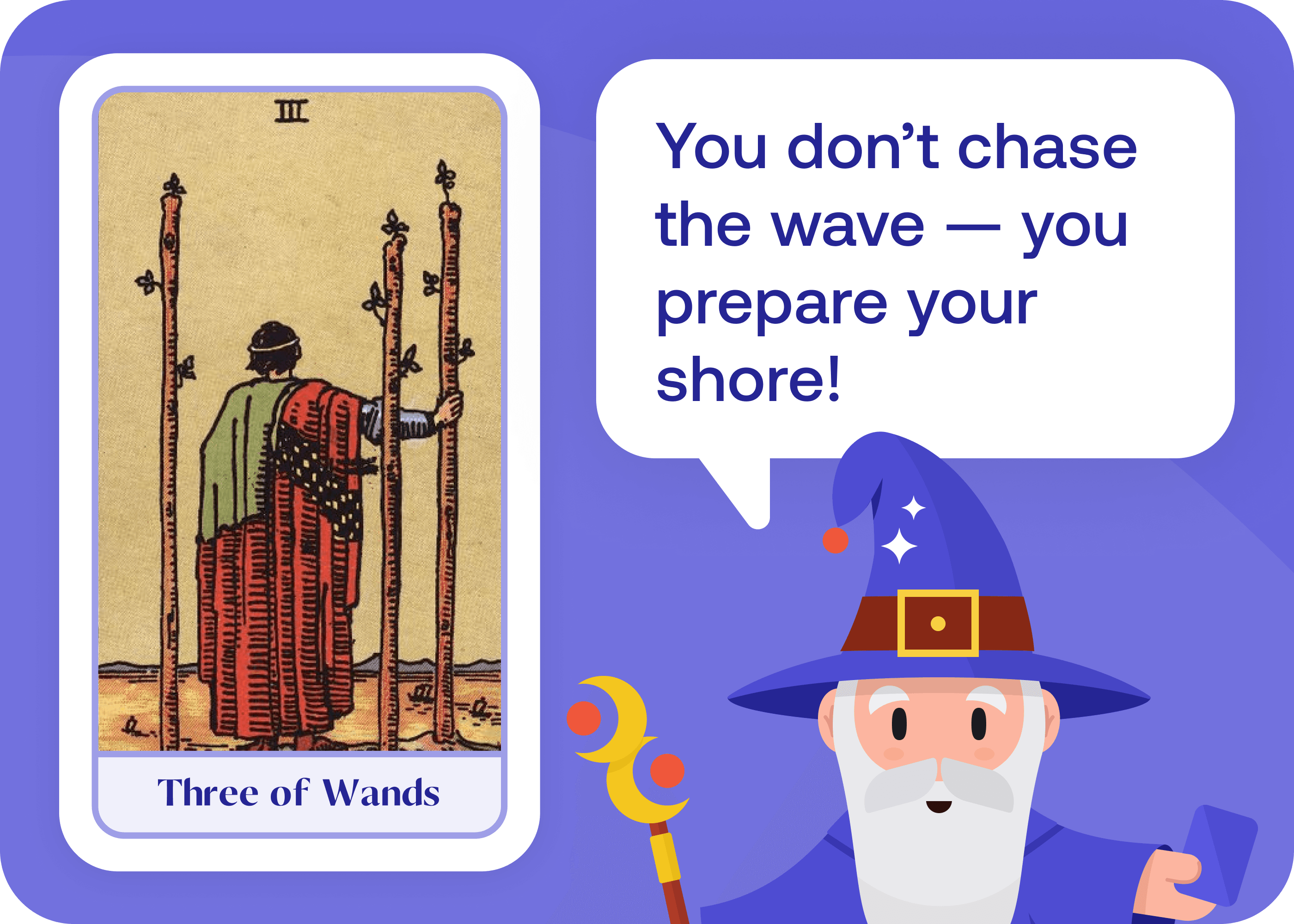 Three of Wands (3 of Wands)