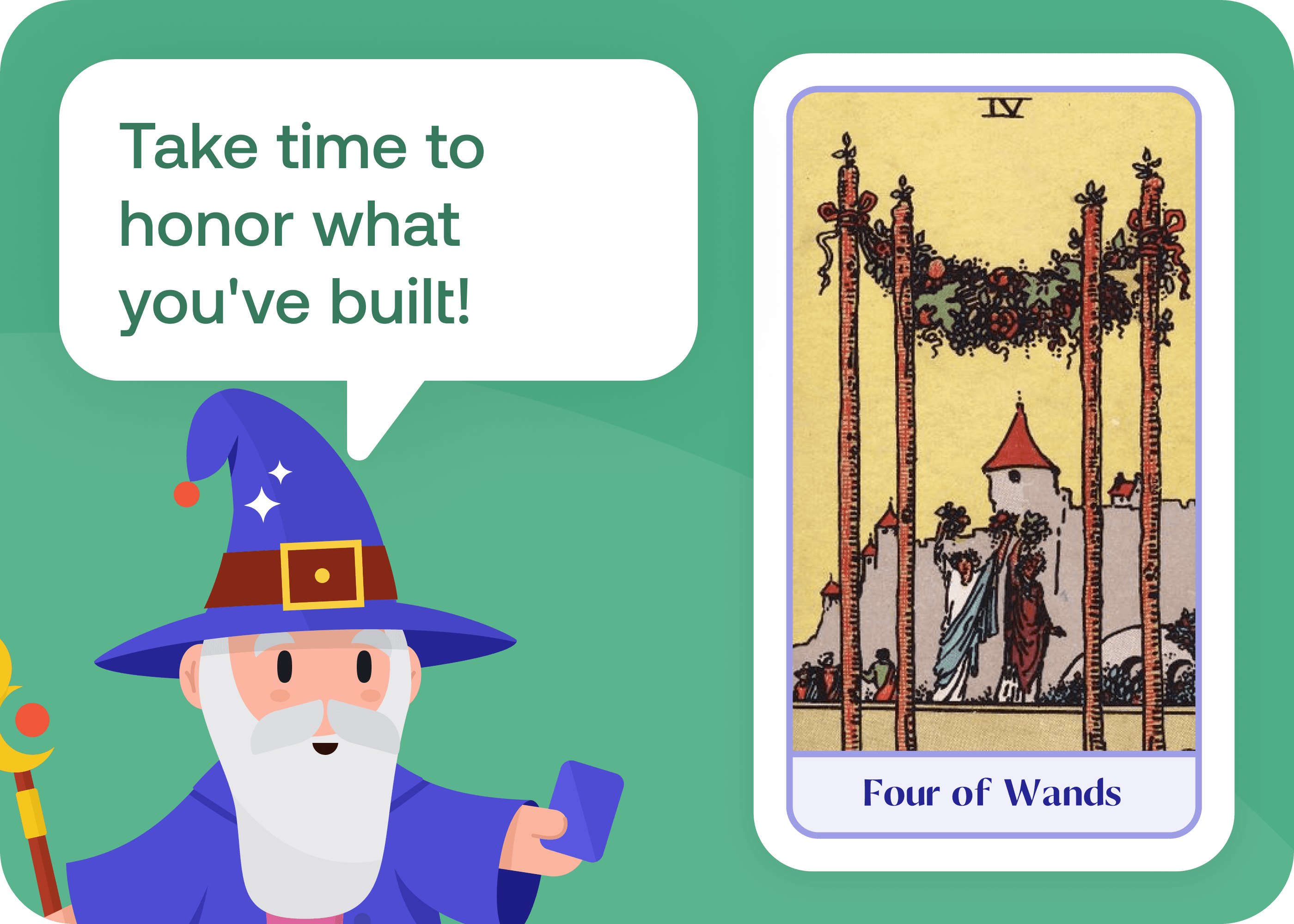 Four of Wands (4 of Wands)