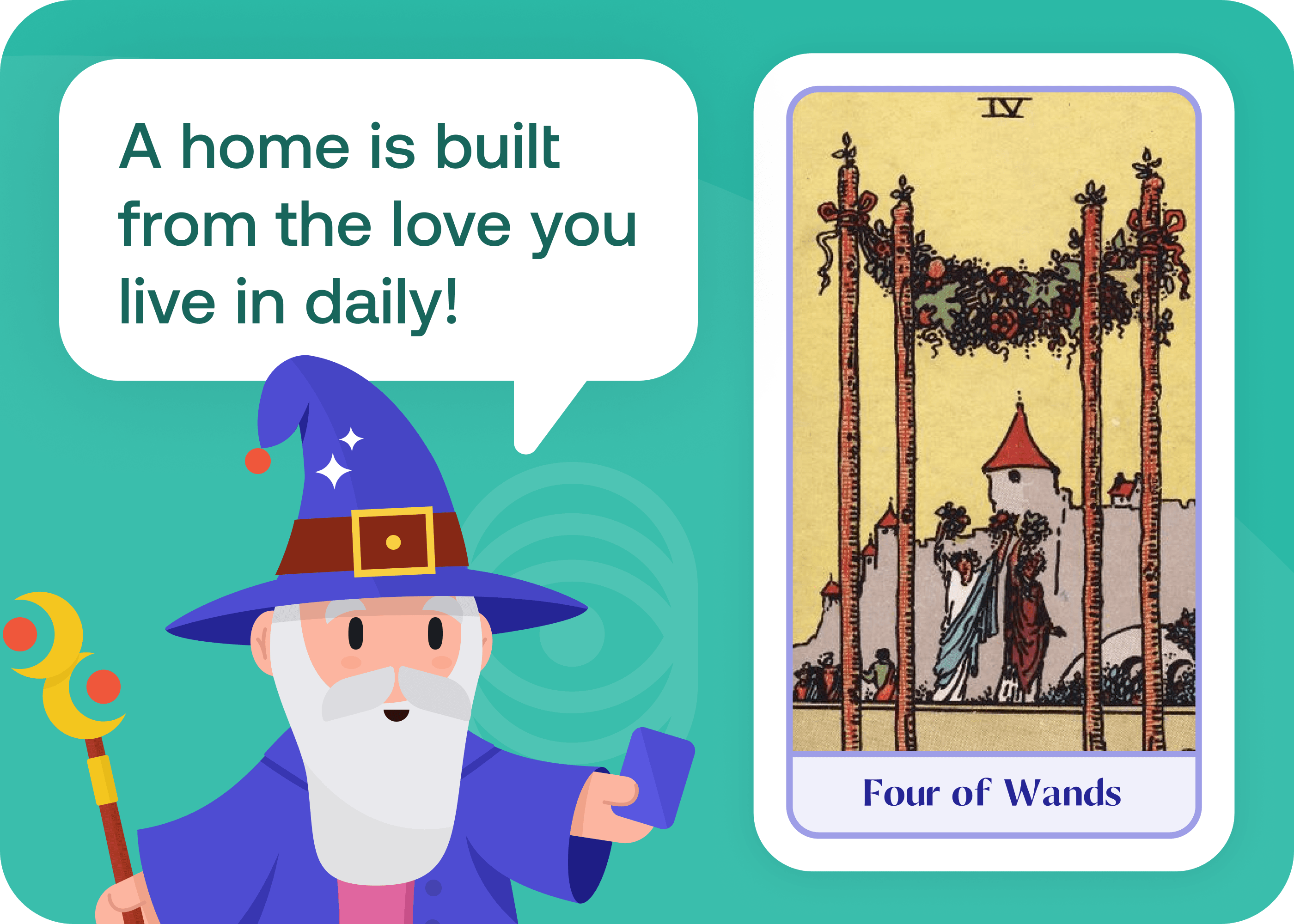 Four of Wands (4 of Wands)