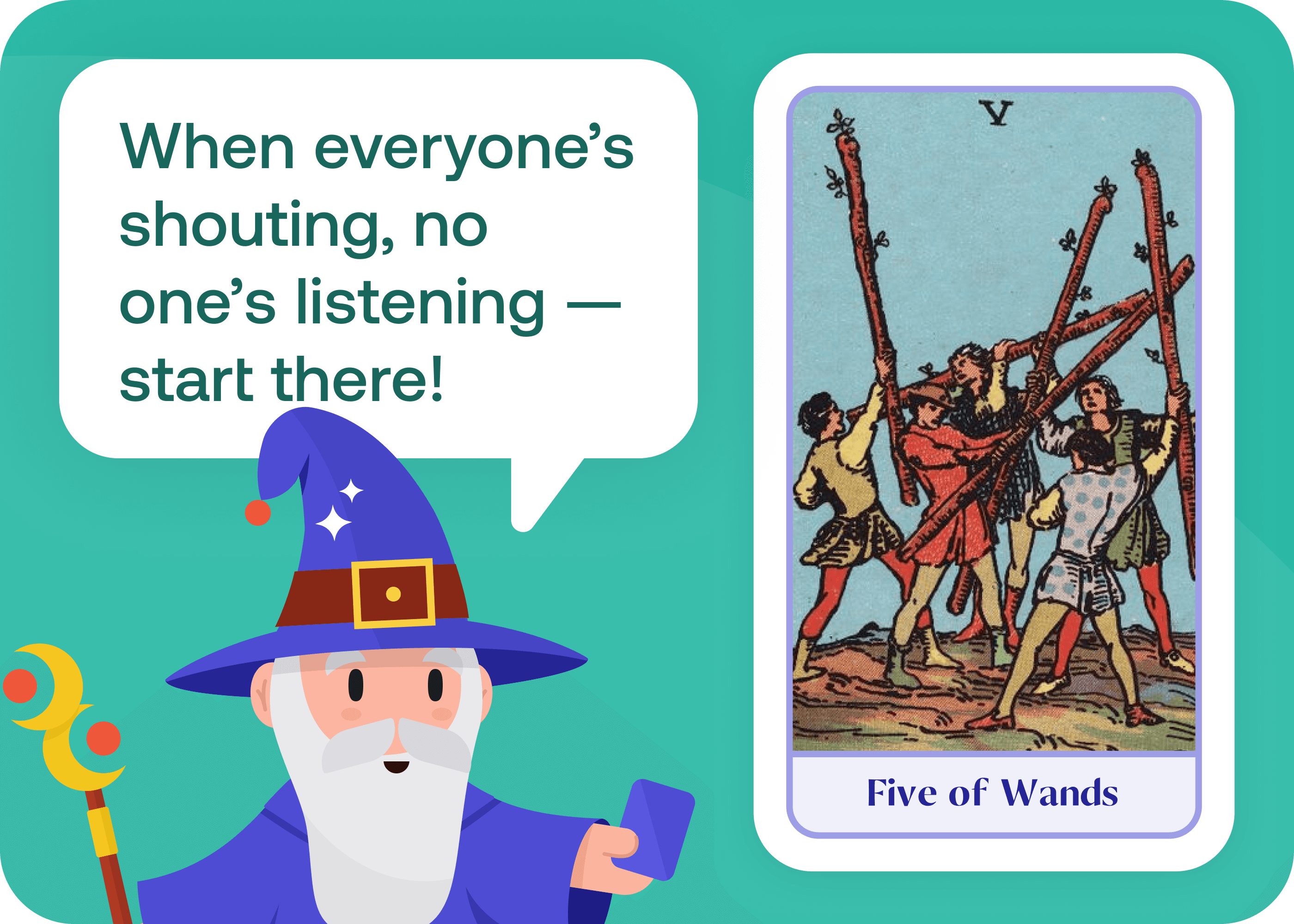 Five of Wands (5 of Wands)