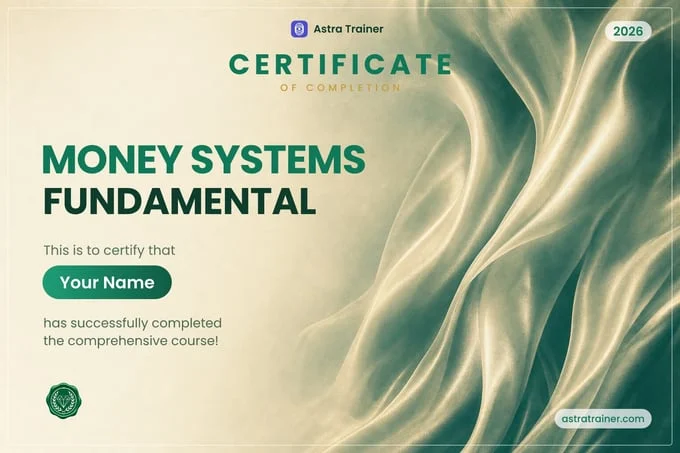 Certificate of completion: Money Systems Fundamental